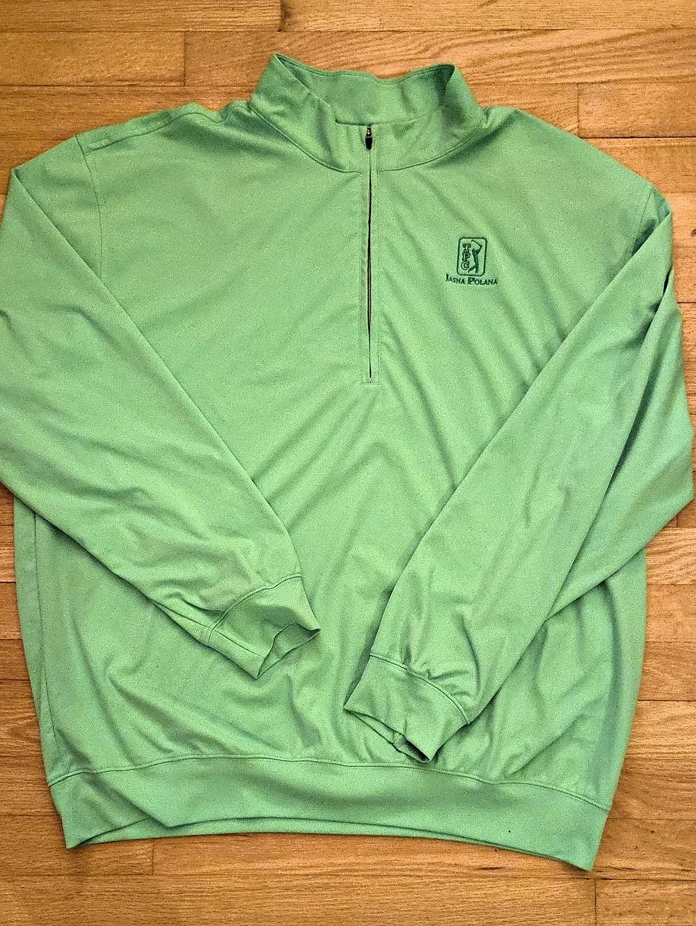 Donald Ross TPC Jasna Polana Green 1/4 Zip Golf Pullover Men's Size XXL